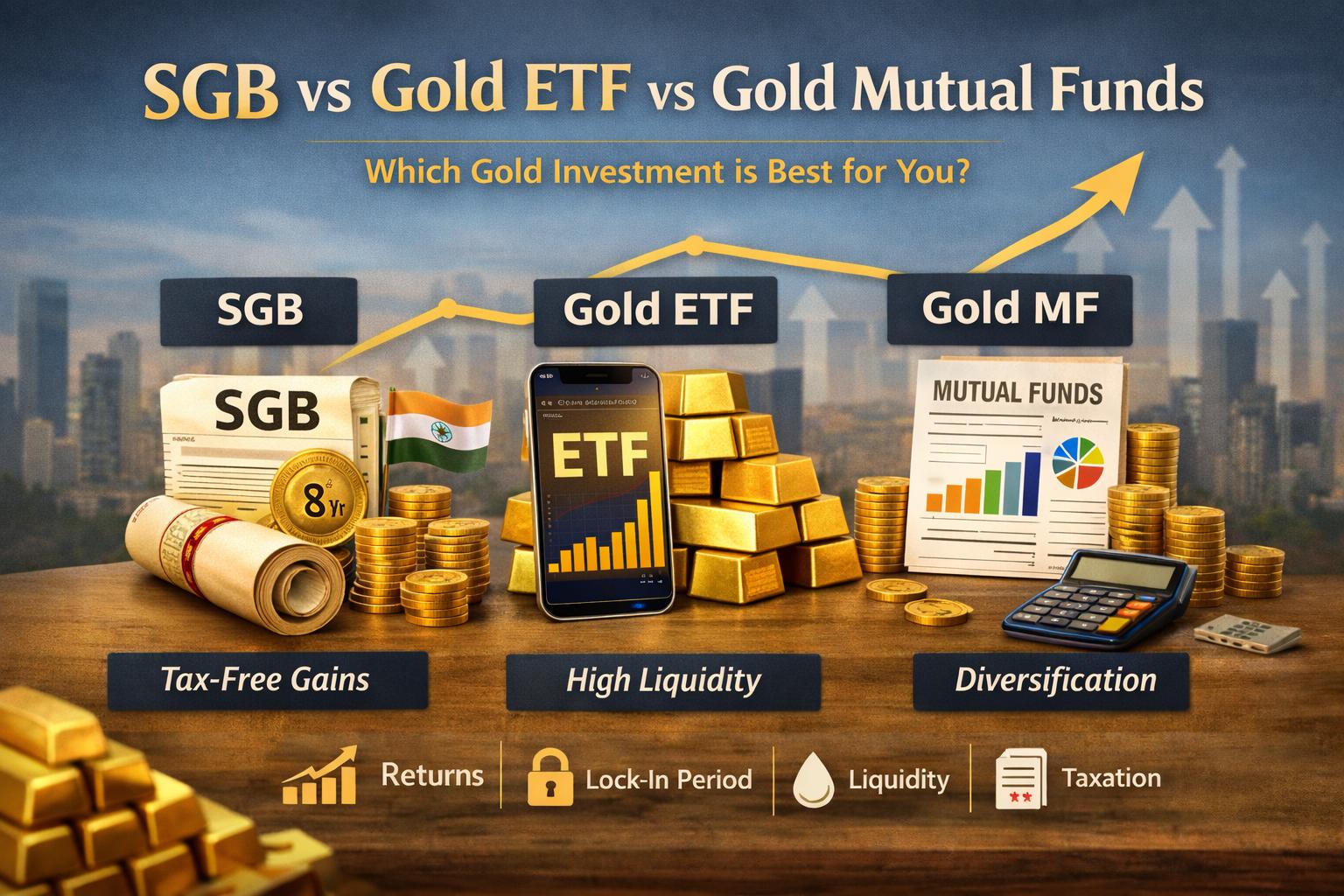 SGB vs Gold ETF vs Mutual funds: The Ultimate Hidden Truths You Need To Know